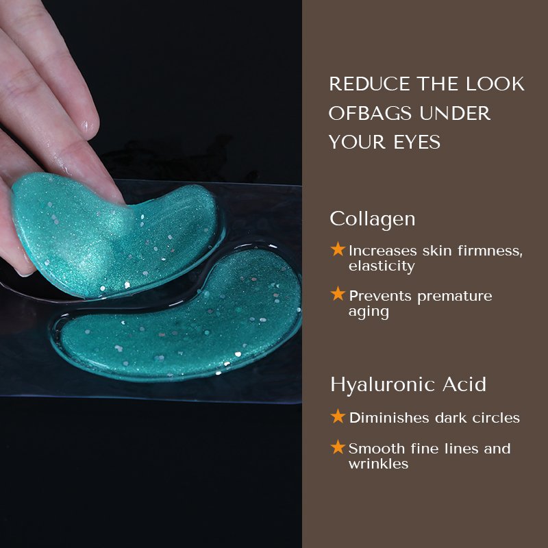 Cerotti contorno occhi in idrogel glitterato al collagene cristallino - 3